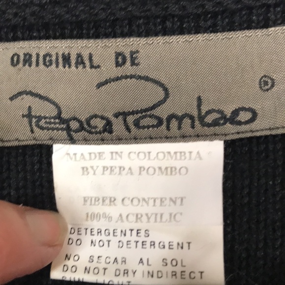 Vintage Pepa Pombo Sweater Jacket Size XL - Picture 10 of 14